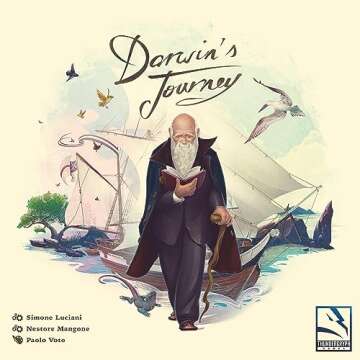 Darwin's Journey Board Game - Evolutionary Strategy Game of Exploration and Discovery, Adventure Game for Kids and Adults, Ages 14+, 1-4 Players, 30-120 Min Playtime, Made by Thundergryph Games