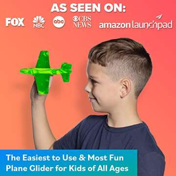 Foam Airplanes - Easter Basket Stuffers for Kids All Ages 4 5 6 7 8 9 10 Year Old - Best Toy Gift - Boy Toys Basket Stuffer Gifts - Fun Easter Gifts for Boys & Girls Party Favors - Air Plane Gift Idea