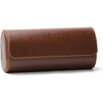 Vintage Leather Watch Roll