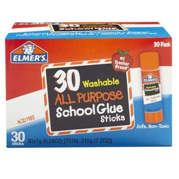 Elmer's All-Purpose School Glue Sticks - Washable, Non-Toxic, Ideal for Kids