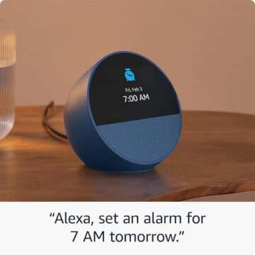 Amazon Echo Spot 2024 - Smart Alarm Clock with Alexa