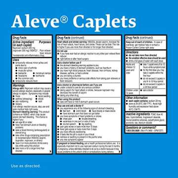 Aleve Caplets, Naproxen Sodium 220 mg (NSAID), Pain Reliever/Fever Reducer, #1 Orthopedic Surgeon Recommended, 270 Count