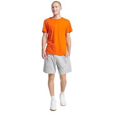 Russell Athletic Mens Cotton Performance Short Sleeve T-Shirt T Shirt, Burnt Orange, Medium US