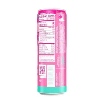 Alani Nu Pink Slush Sugar Free, Low Calorie Energy Drinks | 200mg Caffeine | Pre Workout Performance with Antioxidants | Biotin B Vitamins | Zero Sugar | 15 Calories or Less | 12 Fl Oz Cans (24 Pack)