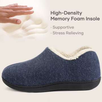 Cozy Memory Foam Slippers for Women - Non-Slip Design