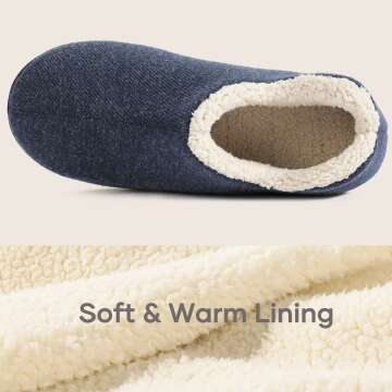 Cozy Memory Foam Slippers for Women - Non-Slip Design