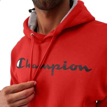 Champion Men's Powerblend Fleece Hoodie for Comfort