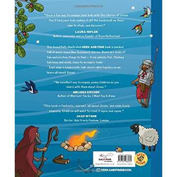 Seek and Find: New Testament Bible Stories: With Over 450 Things to Find and Count! (Fun interactive Christian book to gift kids ages 2-4)