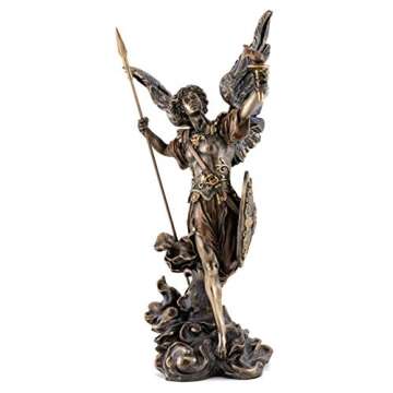 Top Collection Archangel Uriel God is My Light Statue - Phanuel Turn to God Sculpture in Cold Cast Bronze- 13.75-Inch Holy Saint Patron of Salvation Figurine