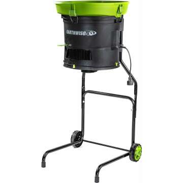 Earthwise 13-Inch Electric Leaf Mulcher/Shredder - 13 Amp Green Gardening Tool