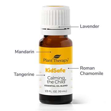 Plant Therapy KidSafe The Essentials Blend Set 100% Pure, Undiluted, Therapeutic Grade, KidSafe Essential Oils for Calming, Sleep, and Immune Support, 10 ml (1/3 oz) Each