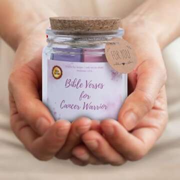 Prayer Jar for Cancer Warriors - Hope & Care Gift