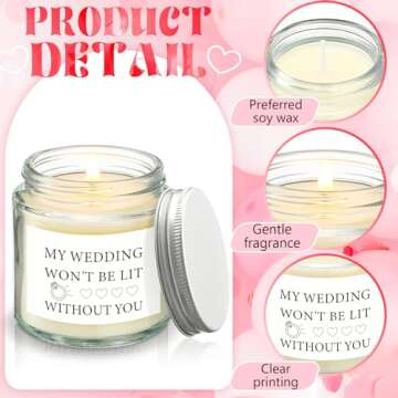 Bridesmaid Proposal Gifts - 6 Pcs Candle Set