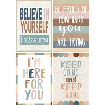 Teacher Created Resources Everyone is Welcome Small Poster Pack (TCR7146), 11.00" x 15.75"