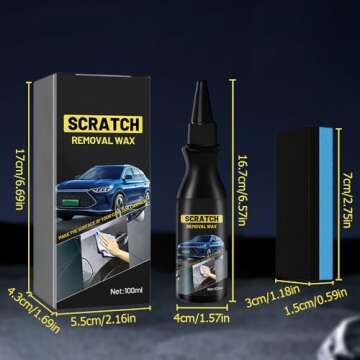 Car Scratch Repair Paste, 2025 Upgrade Car Scratch Remover for Vehicles, Car Paint Scratch Repair Polishing Wax, Premium Scratch Remover Kit with Sponge for Vehicles for Deep Scratches (1PCS)