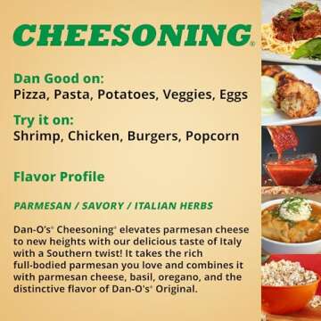 Dan-O's Seasoning Cheesoning | Small Bottle | 1 Pack (2.6 oz)