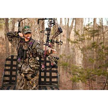 Hunter Safety System Lady Hybrid Treestand Safety Harness with ElimiShield Scent Control Technology, Mossy Oak, Small/Medium