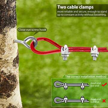 Dog Zipline Trolley System for Up To 125 lbs Dogs