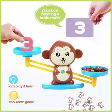 CoolToys Monkey Balance Math Game for Kids