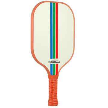 Brooklyn Pickleball Co. | Carbon Fiber Paddle | USAPA Approved | Honeycomb Core | Cushioned Grip | Single Pickle-Ball Racket | 2024 Brown & Cream Pickle Ball Paddles