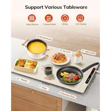 Adjustable Electric Warming Tray for Parties & Gatherings