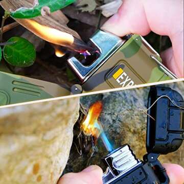 Waterproof Dual Arc Lighter 2 Pack USB Rechargeable