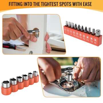 Right Angle Screwdriver - Perfect Men's Gift for Tight Spaces!