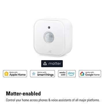 Eve Motion (Matter) - Smart Motion Sensor with Light Sensor, IPX3 Water Resistance, Automatic Activation of Lights and Devices, Thread