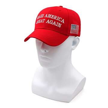 Trump 2024 MAGA Hat and Trump Flag Set, Trump 2024 Hat Take America Back Baseball Cap