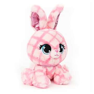 GUND P.Lushes Pets Trixie Karrats Designer Fashion Plush Toy, Collectible Bunny Stuffed Animal, Pink and Purple, 6”