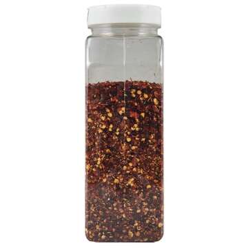 Spice Classics Crushed Red Pepper, 12 oz - One 12 Ounce Container of Dried and Crushed Red Chili Pepper Flakes Great for Pizza, Chowder, Seafood, and Pasta