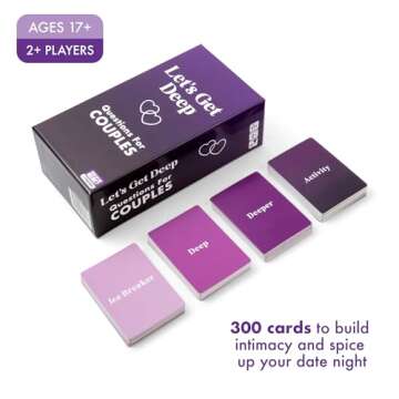 Let's Get Deep - 300 Couple Cards Game for Date Night