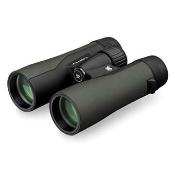 Vortex Optics Crossfire HD 8x42 Binoculars - HD Optical System, Tripod Adaptable, Rubber Armor, Waterproof, Fogproof, Shockproof, Included GlassPak - Unlimited, Unconditional Warranty