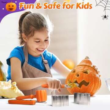 ZIZZ Pumpkin Carving Kits for Halloween: 28pcs Stainless Steel Pumpkin Carving Tools Sets for Halloween DIY Lanterns Craft Party Decoration Gifts for Teen Kids Adults & Beginner