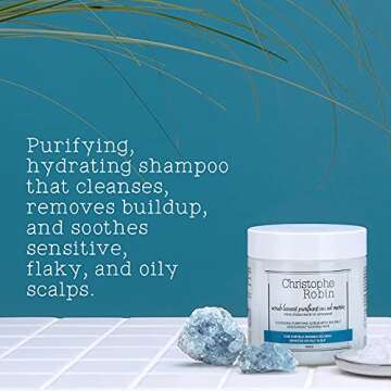 Christophe Robin Cleansing Purifying Scrub with Sea Salt, 2.5 Fl Oz