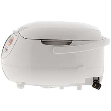 Zojirushi NS-ZCC10 5-1/2-Cup Neuro Fuzzy Rice Cooker and Warmer, Premium White