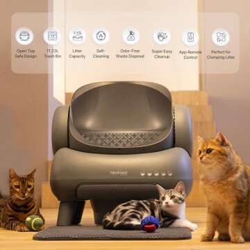 Neakasa M1 Open-Top Self Cleaning Cat Litter Box with APP Control