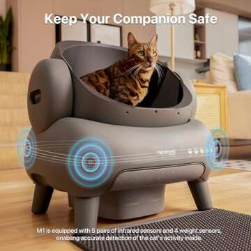 Automatic Cat Litter Box with APP Control & Trash Bags