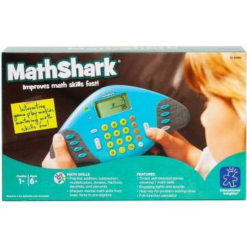 MathShark Electronic Math Game for Kids 6+