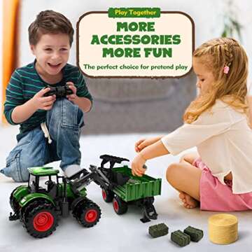 Uarzt RC Tractor Toy Set: Perfect Birthday Gift for Kids