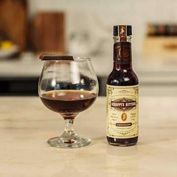 Scrappy's Bitters - Chocolate, 5 oz - Organic Ingredients, Finest Herbs & Zests, No Extracts, Artificial Flavors, Chemicals or Dyes. Made in the USA!