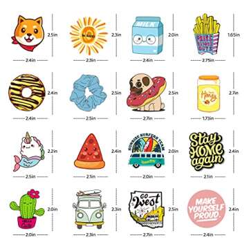 200 PCS Cute Vinyl Waterproof Stickers for Kids & Teens