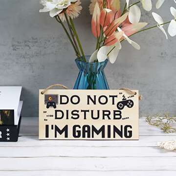 Gamer Christmas Gifts For Teenage Boys Room Decor For 16-18 Teen Boys Girl Gaming Gifts For Boyfriend Do Not Disturb I'M Gaming Funny Gifts For Kids Teenage Mens Husband Game Under 10