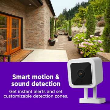 Roku Outdoor Camera for Home Security - IP65 Weather Resistant Wired Security Camera with 1080p HD Night Vision, Compatible with Alexa & Google, Motion & Sound Detection(Renewed)