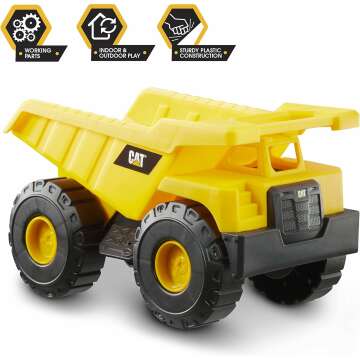 CAT Construction Dump Truck Toy for Young Builders