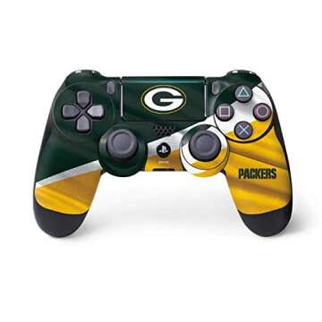 Skinit Decal Gaming Skin Compatible with PS4 Pro/Slim Controller - Officially Licensed NFL Green Bay Packers Design