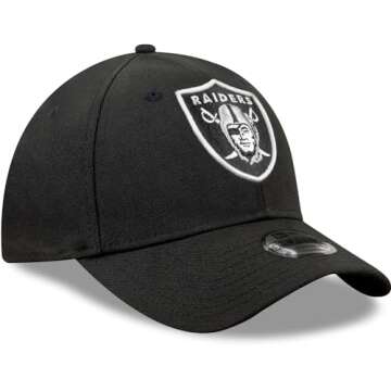 New Era Men's Black Las Vegas Raiders The League 9FORTY Adjustable Hat