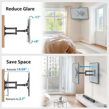 Full Motion Mount for 13-42" TVs - Pipishell