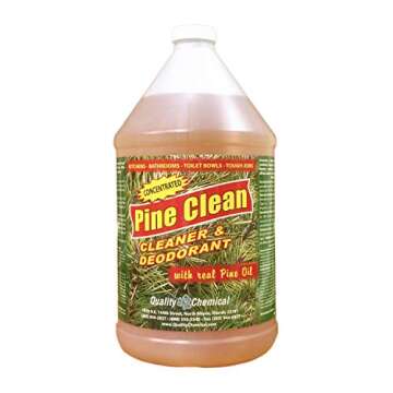 Quality Chemical Pine Clean - A powerful, pleasant, deodorizing cleaner with pure pine oil plus soap-1 gallon (128 oz.)