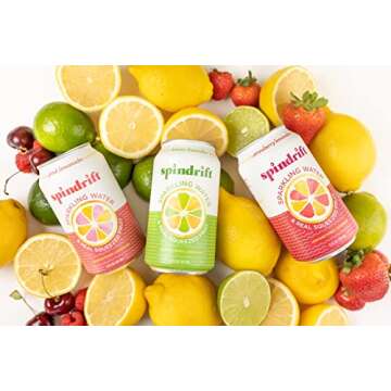 Spindrift Lemonade 3 Flavor Variety 20 Pack,12 Fl Oz (Pack of 20)